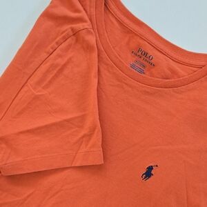 Polo Ralph Lauren Men’s Medium Shirt‎ Orange Navy Pony Logo